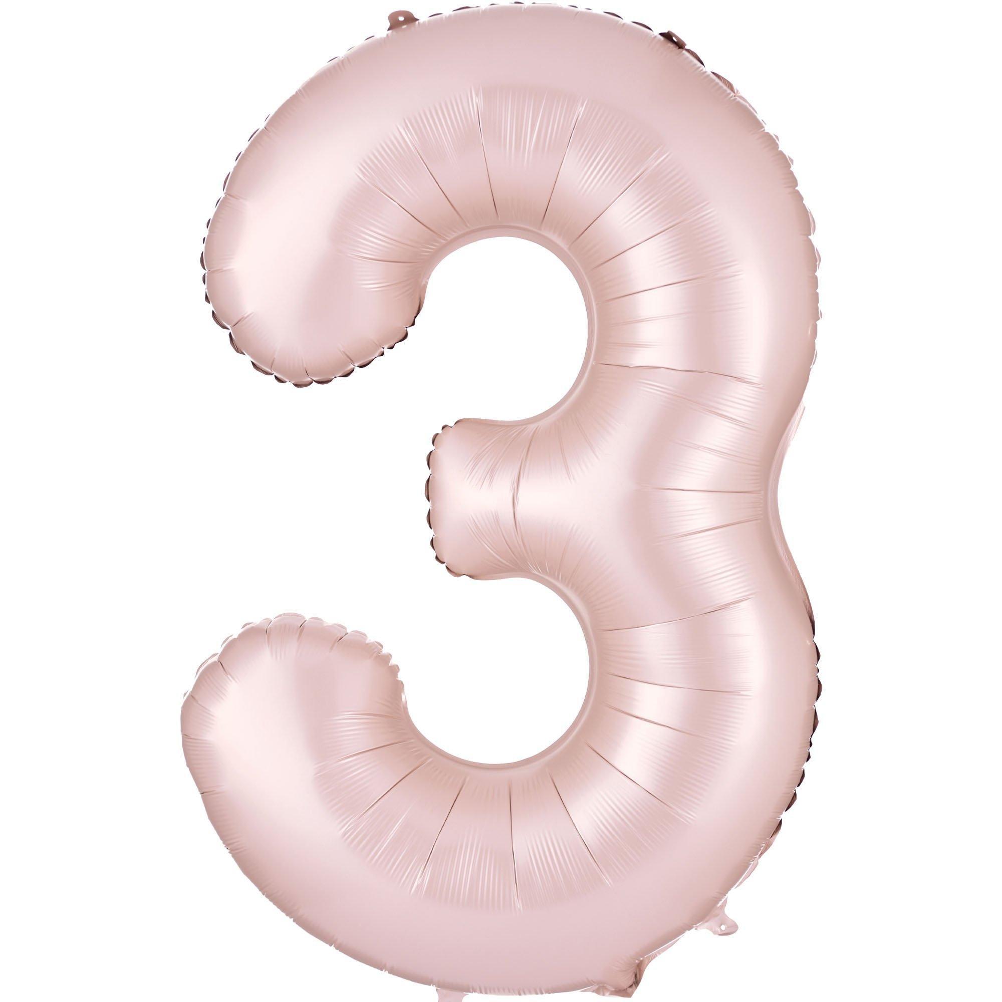 Dusty Rose 30, Pink & Rose Gold Star Foil Balloon Bouquet, 14pc